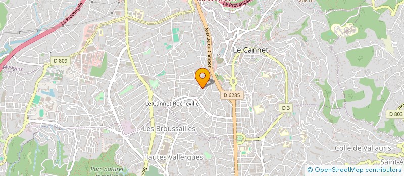 localisation de l'entreprise MORIAH à LE CANNET