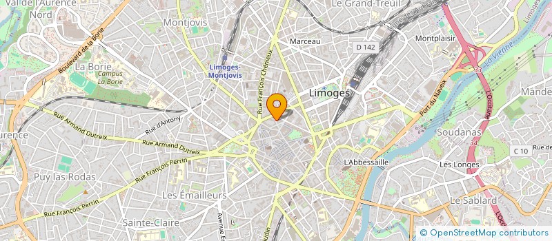 localisation de l'entreprise MORICE MARIE CLAIRE à LIMOGES