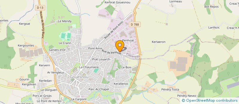 localisation de l'entreprise MORICO à PLABENNEC