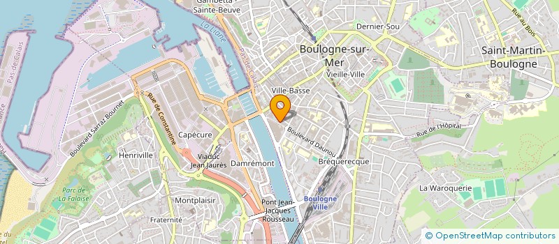 localisation de l'entreprise MORIE  BOULOGNE-SUR-MER