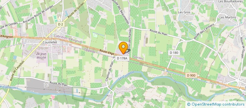 localisation de l'entreprise MORIE  CABRIERES-D'AVIGNON