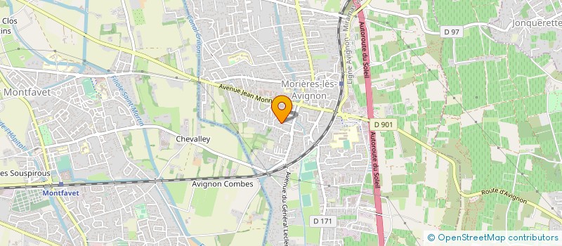 localisation de l'entreprise MORIERES AD OPTIQUE à MORIERES-LES-AVIGNON