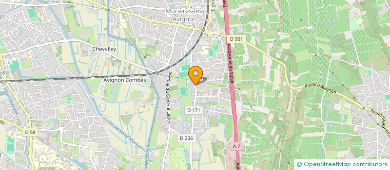 localisation de l'entreprise MORIERES COEURS EN FETES  MORIERES-LES-AVIGNON