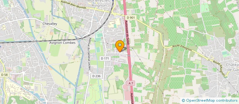 localisation de l'entreprise MORIERES EMBALLAGES  MORIERES-LES-AVIGNON