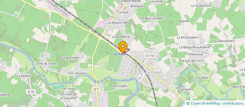 localisation de l'entreprise MORIGAU  LE PALLET