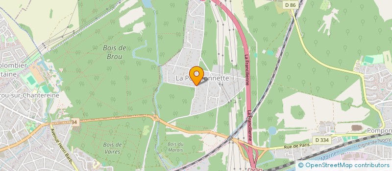 localisation de l'entreprise MORIGAUD  POMPONNE