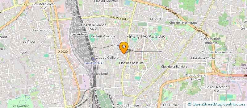 localisation de l'entreprise MORILIA TRANSPORTS à FLEURY-LES-AUBRAIS