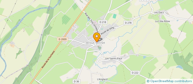 localisation de l'entreprise MORILLAT  BROUT-VERNET