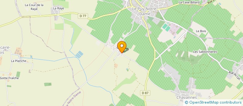 localisation de l'entreprise MORILLON  LE PUY-NOTRE-DAME