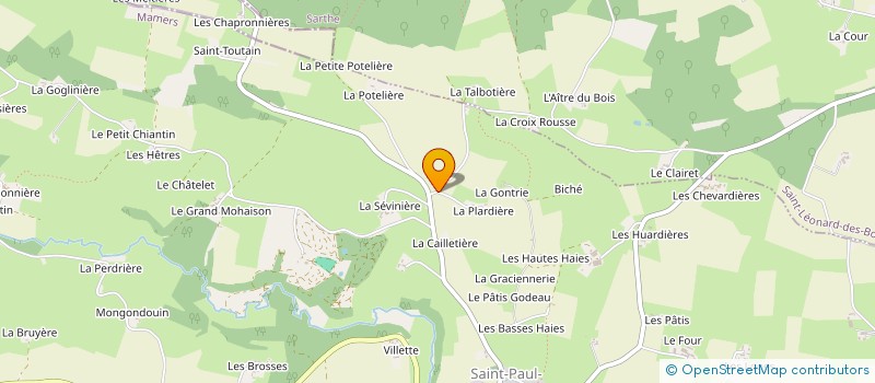 localisation de l'entreprise MORIN  LA BAZOGE