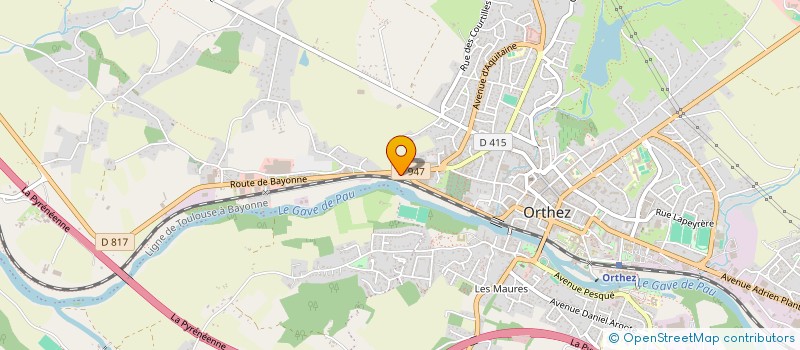 localisation de l'entreprise MORIN  ORTHEZ