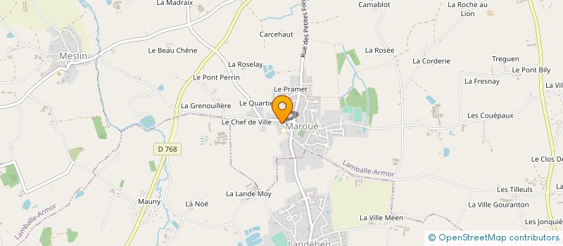localisation de l'entreprise MORIN BAILLY à LAMBALLE-ARMOR