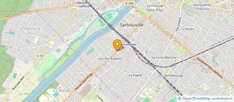 localisation de l'entreprise MORIN-CHANTEAU ET ASSOCIES, NOTAIRES A SARTROUVILLE (78500) à SARTROUVILLE