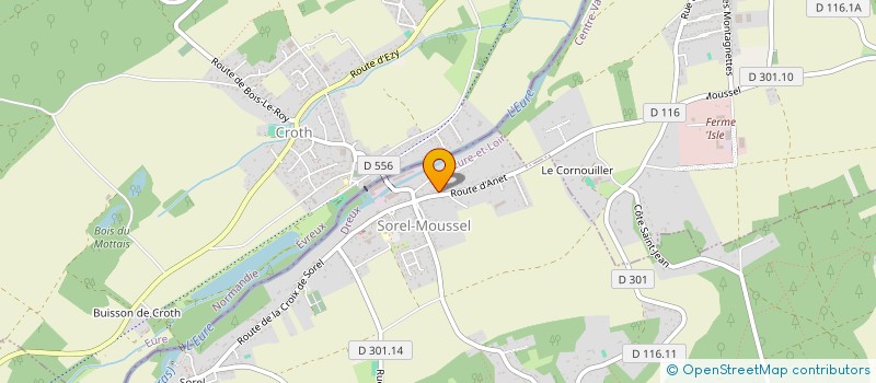 localisation de l'entreprise MORIN-CROS à BONCOURT