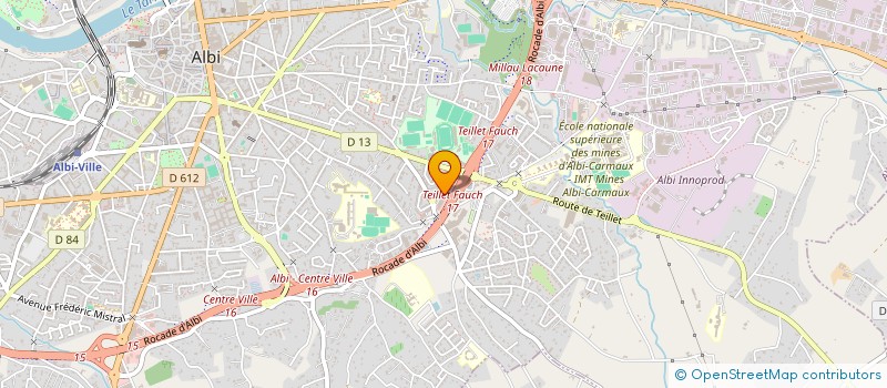 localisation de l'entreprise MORIN ENERGIE  ALBI