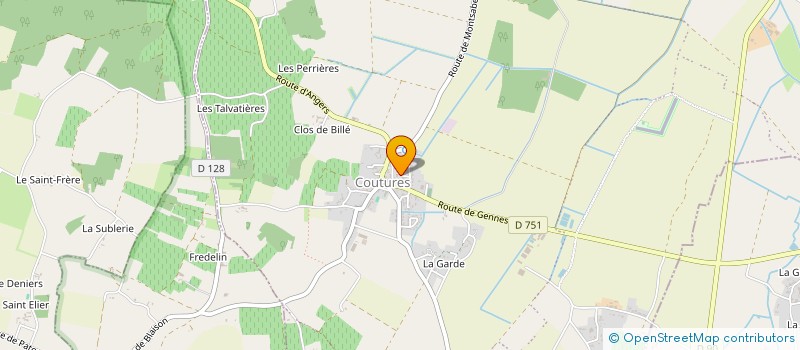 localisation de l'entreprise MORIN'INVEST  BRISSAC LOIRE AUBANCE