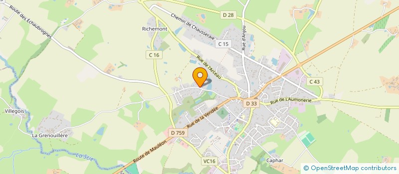 localisation de l'entreprise MORIN MAILLET  NUEIL-LES-AUBIERS