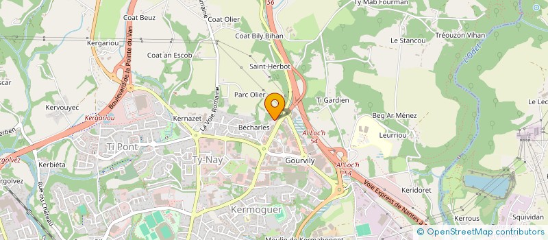 localisation de l'entreprise MORIN MURARD  QUIMPER