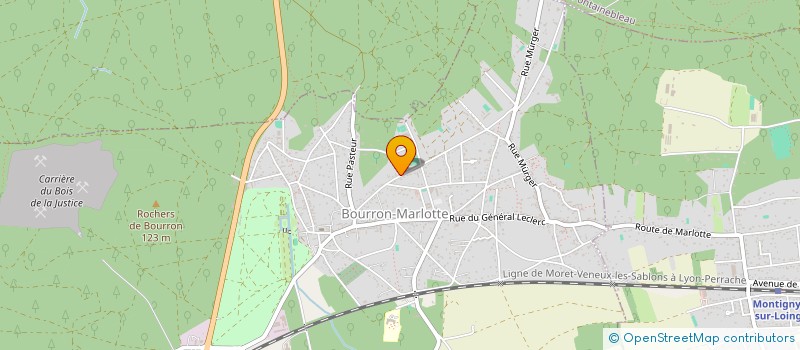 localisation de l'entreprise MORIN PALETTES à BOURRON-MARLOTTE