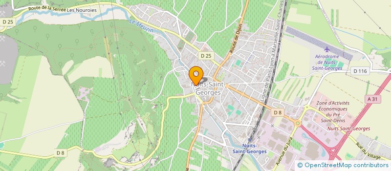 localisation de l'entreprise MORIN PERE ET FILS à NUITS-SAINT-GEORGES