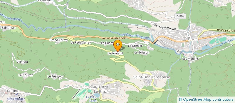 localisation de l'entreprise MORIN SERGE ET BERNADETTE à COURCHEVEL