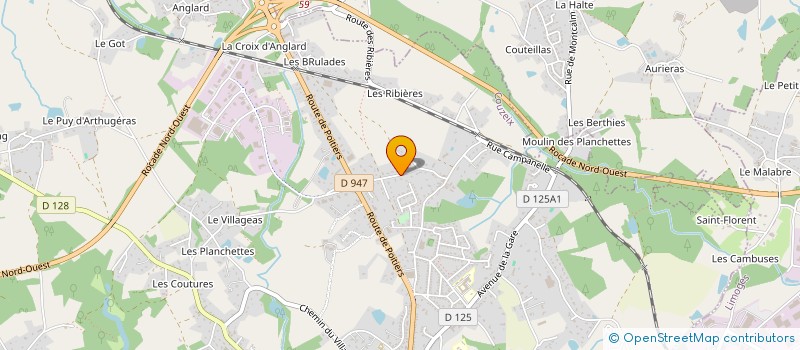 localisation de l'entreprise MORIN SERVICES HABITAT à COUZEIX
