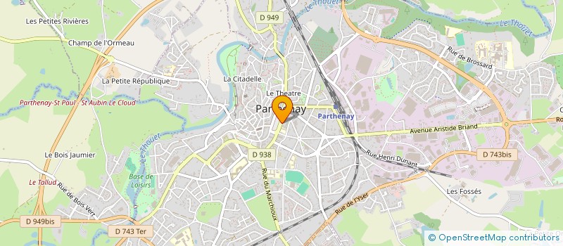 localisation de l'entreprise MORIN SV  PARTHENAY