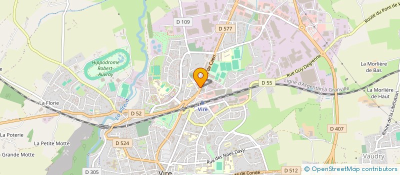 localisation de l'entreprise MORIN VIRE à VIRE-NORMANDIE