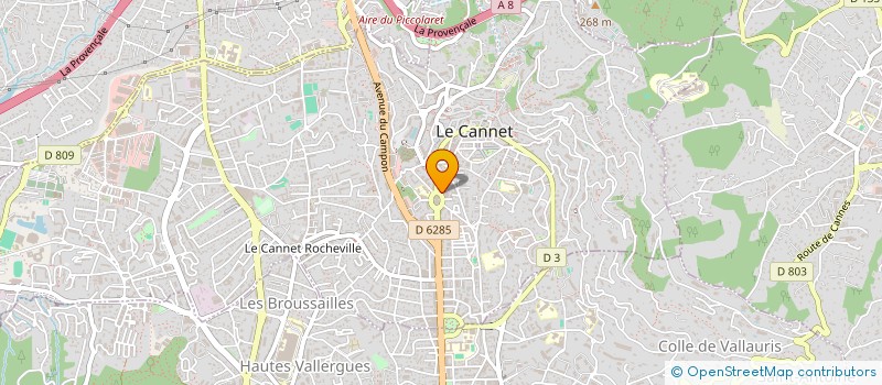 localisation de l'entreprise MORINE à LE CANNET
