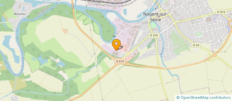 localisation de l'entreprise MORINELIE  NOGENT-SUR-SEINE