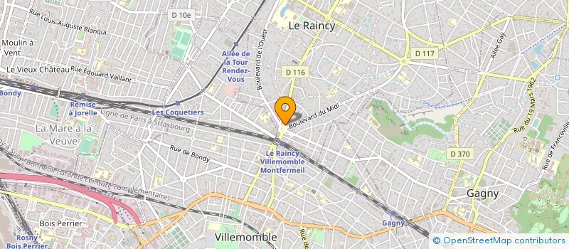 localisation de l'entreprise MORINET GEORGES  LE RAINCY