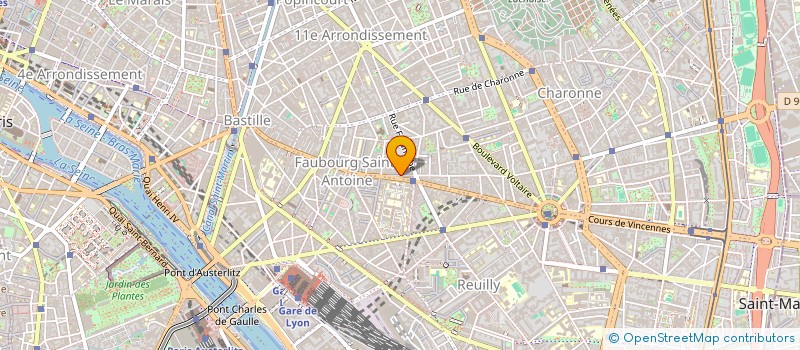 localisation de l'entreprise MORINGANEWS RESEAU MORINGA ET PLANTES RESSOURCES  PARIS 11