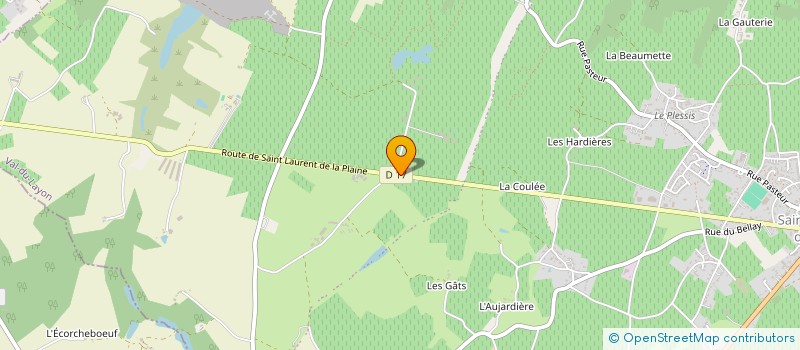 localisation de l'entreprise MORINIERE  VAL-DU-LAYON