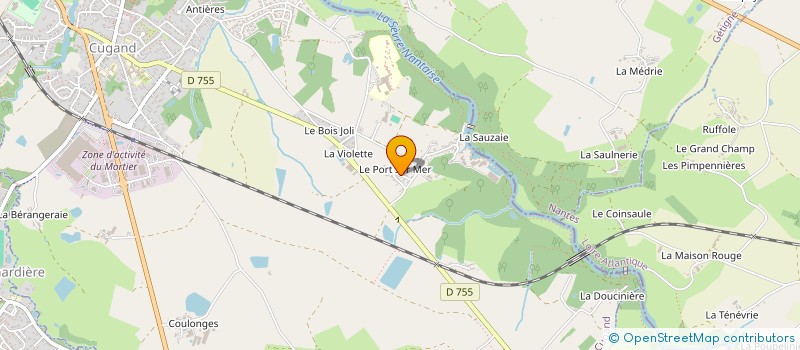 localisation de l'entreprise MORINIERE IMMO  CUGAND