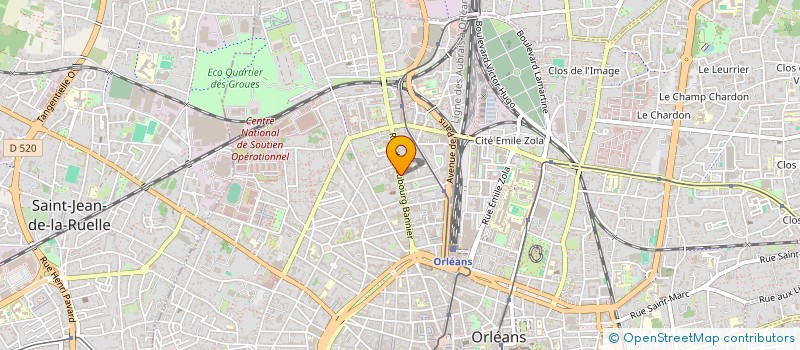localisation de l'entreprise MORINS SARL à ORLEANS