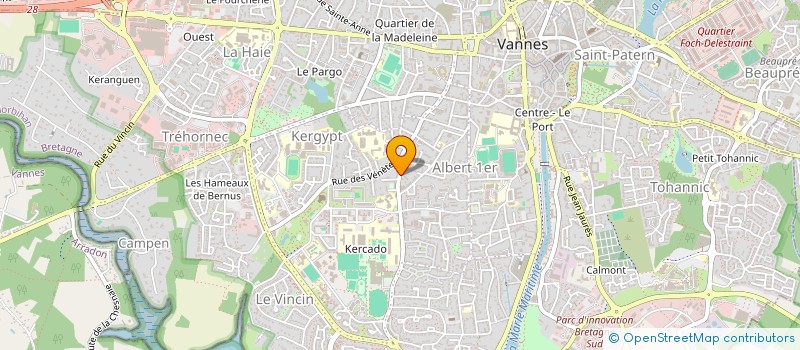 localisation de l'entreprise MORIO - TERNIL à VANNES