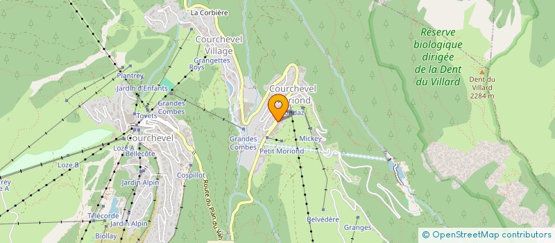 localisation de l'entreprise MORIOND-COEUR DE VIE à COURCHEVEL