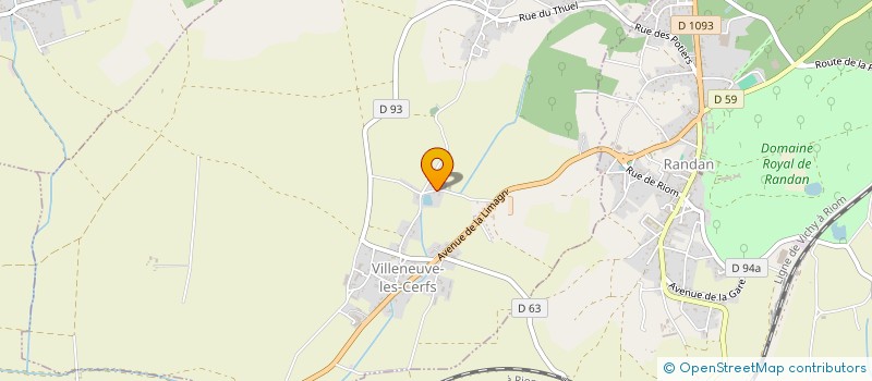 localisation de l'entreprise MORIS  VILLENEUVE-LES-CERFS