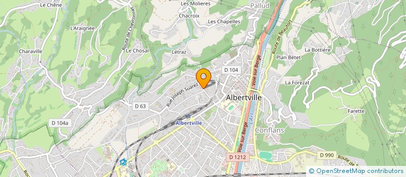 localisation de l'entreprise MORIS I.D.  ALBERTVILLE