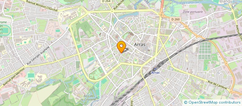localisation de l'entreprise MORISEAUX à ARRAS