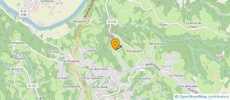 localisation de l'entreprise MORISSE ET FILS à DECAZEVILLE