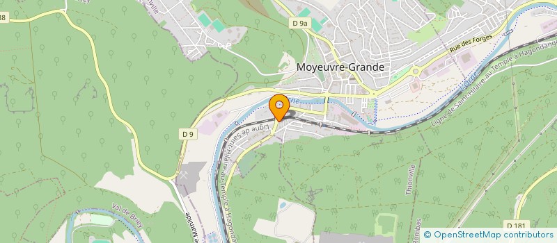 localisation de l'entreprise MORISSE FILS  MOYEUVRE-GRANDE