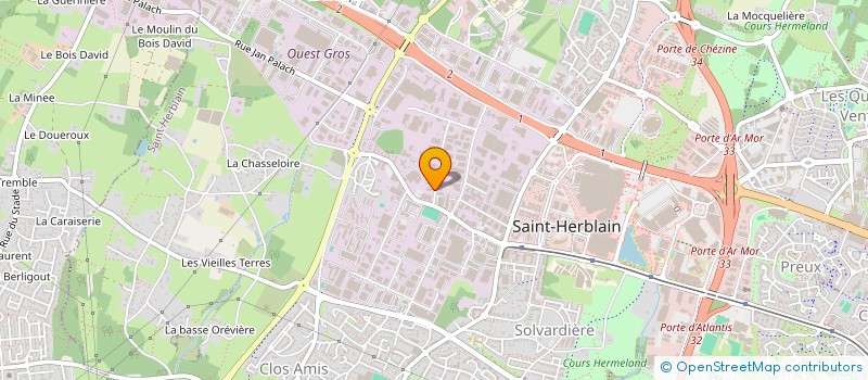 localisation de l'entreprise MORISSEAU NANTES  SAINT-HERBLAIN