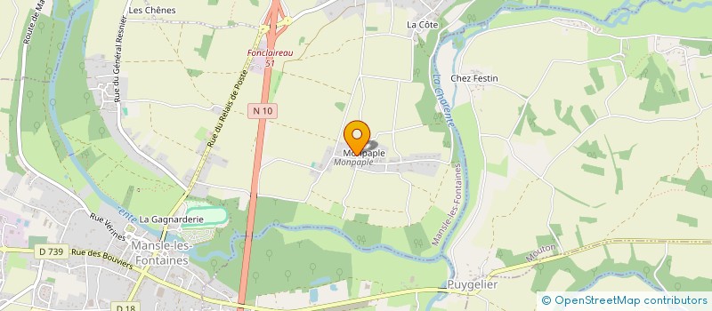 localisation de l'entreprise MORISSET BATIMENT  MANSLE-LES-FONTAINES