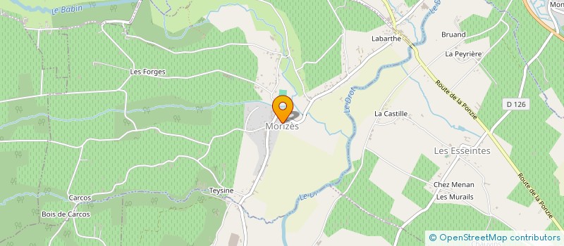 localisation de l'entreprise MORIZES MOTO CLUB  MORIZES
