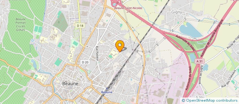 localisation de l'entreprise MORIZOT à BEAUNE