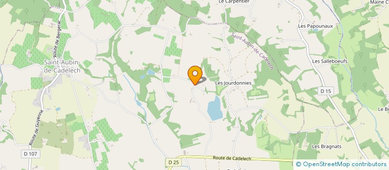 localisation de l'entreprise MORIZUR à SAINT-AUBIN-DE-CADELECH