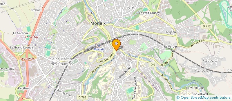 localisation de l'entreprise MORLAIX COIFFURE à MORLAIX