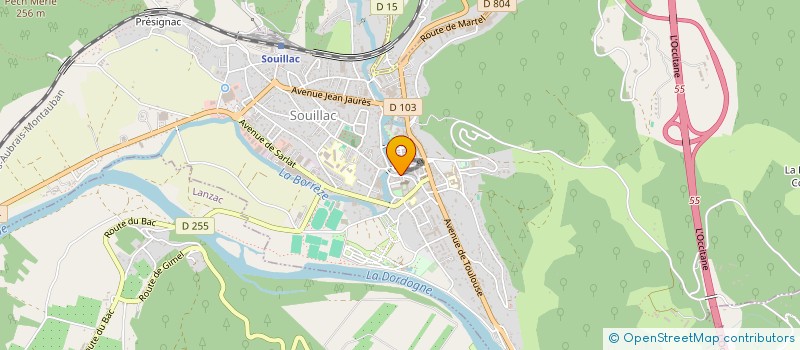 localisation de l'entreprise MORLET  SOUILLAC