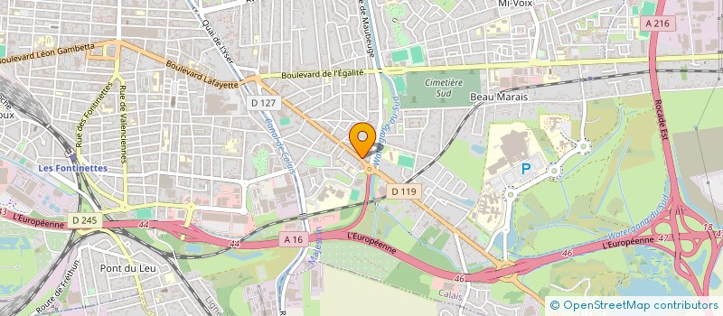 localisation de l'entreprise MORLET INVEST  CALAIS